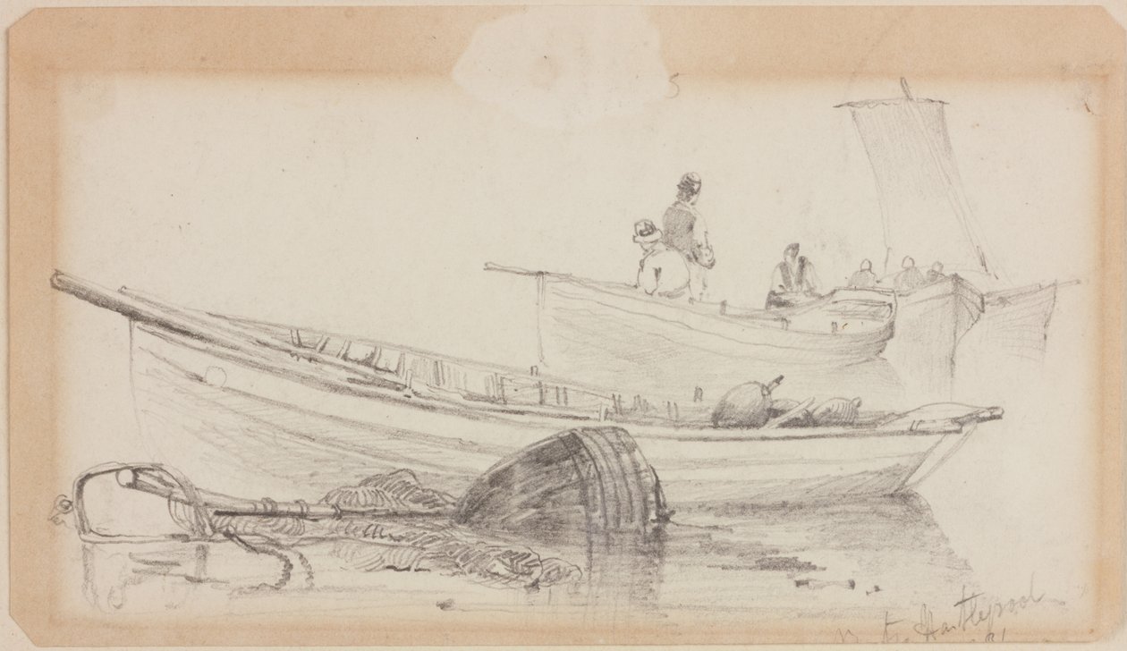 Tekneler ve Şamandıra - Hartlepool by John Wilson Carmichael
