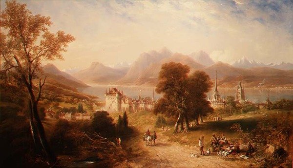 Luzern Gölü by John Wilson Carmichael
