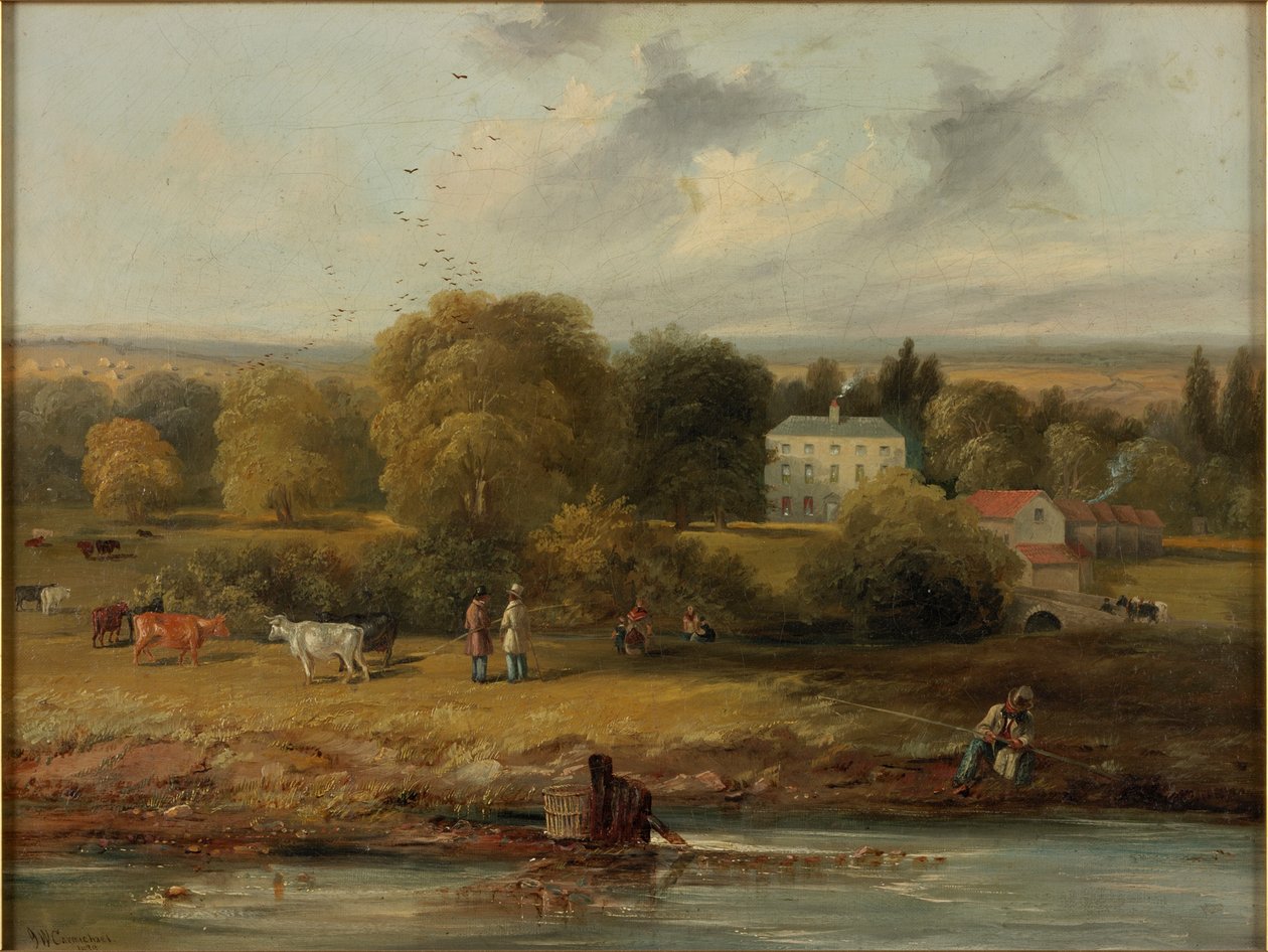 Kır Evi Manzarası, 1838 by John Wilson Carmichael