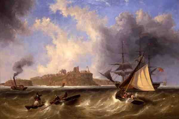 Tynemouth Haven Deniz Manzarası (tuval üzerine yağlı boya) by John Wilson Carmichael