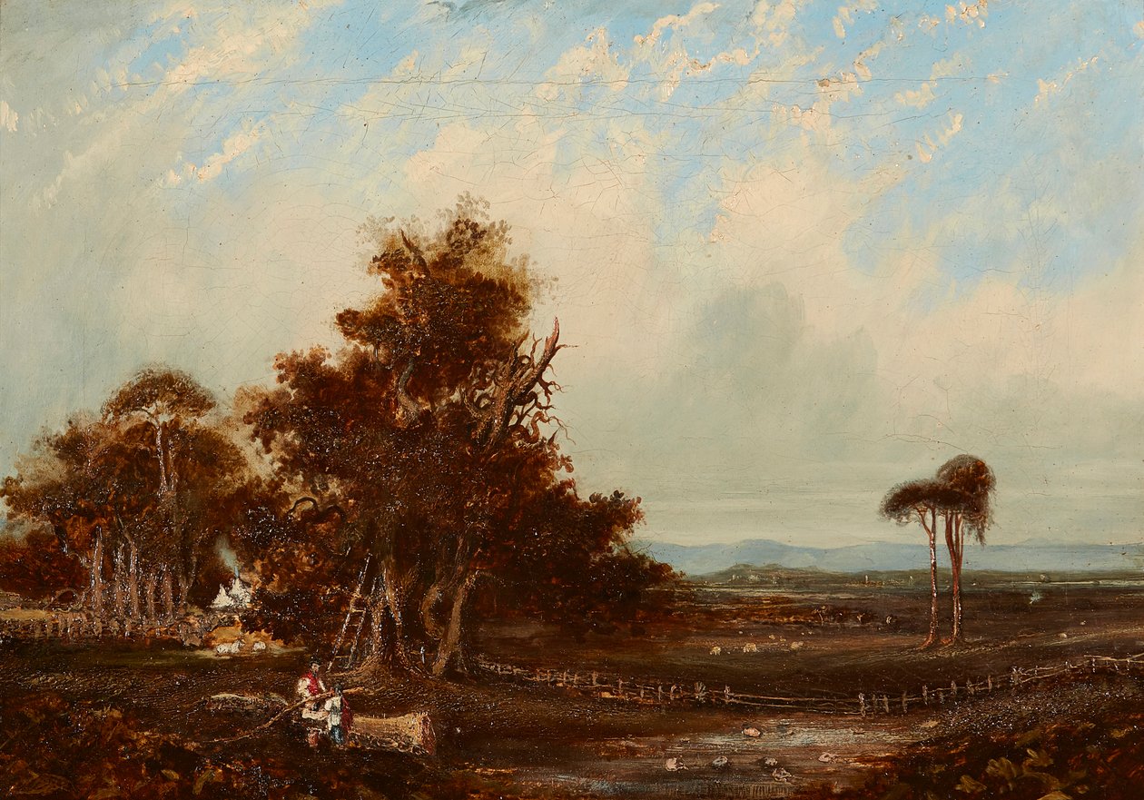 Bir Dal Üzerinden Sohbet (tuval üzerine yağlı boya) by John Wilson Ewbank