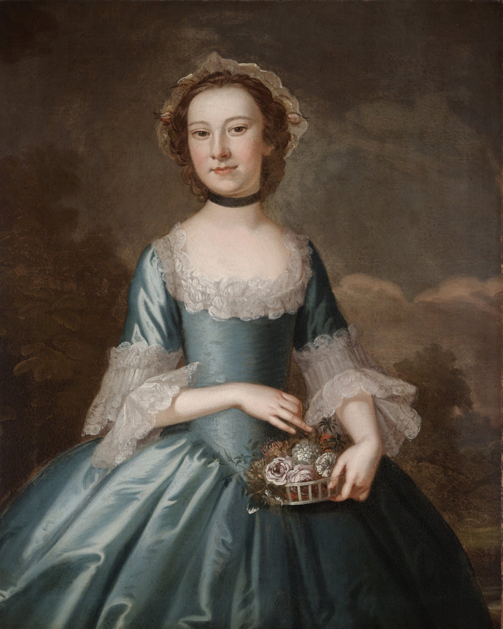 Ann Langdon, Bayan Richard Ayscough, c.1755 (tuval üzerine yağlı boya) by John Wollaston
