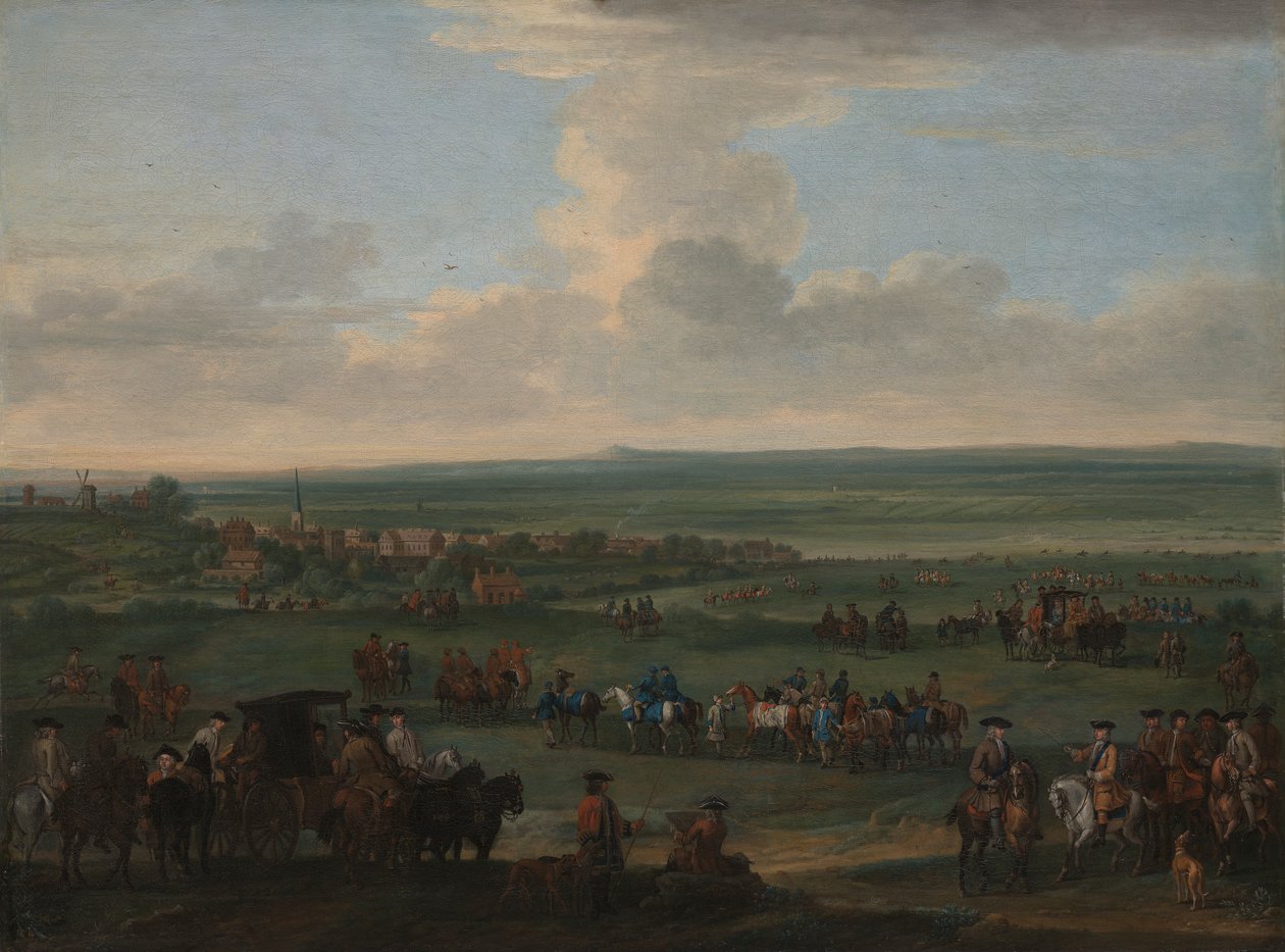 George I, Newmarket'ta, 4 veya 5 Ekim 1717 by John Wootton