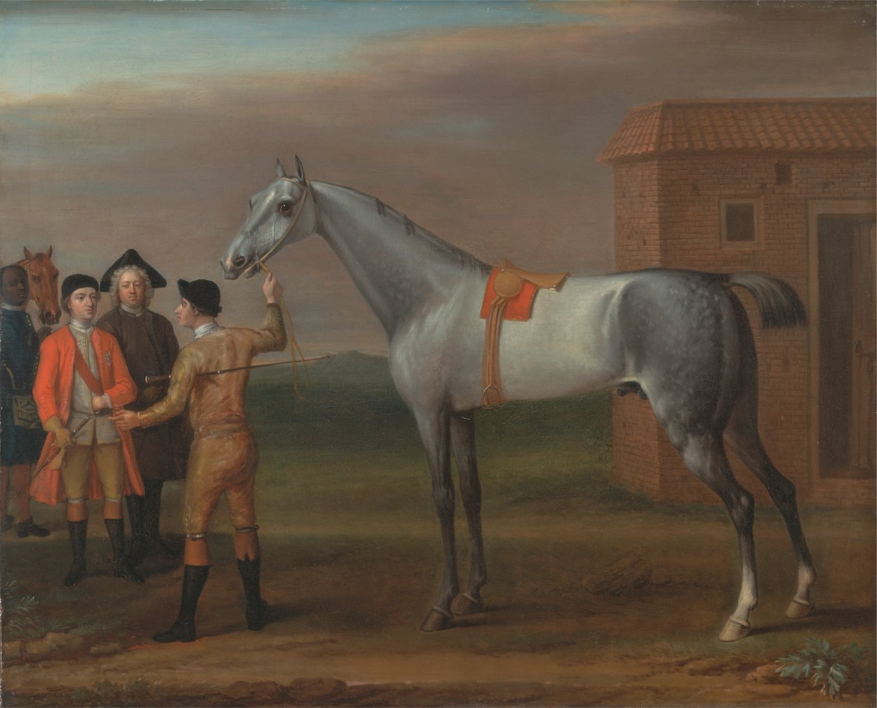 Lamprey, Sahibi Sir William Morgan ile Newmarket'ta by John Wootton