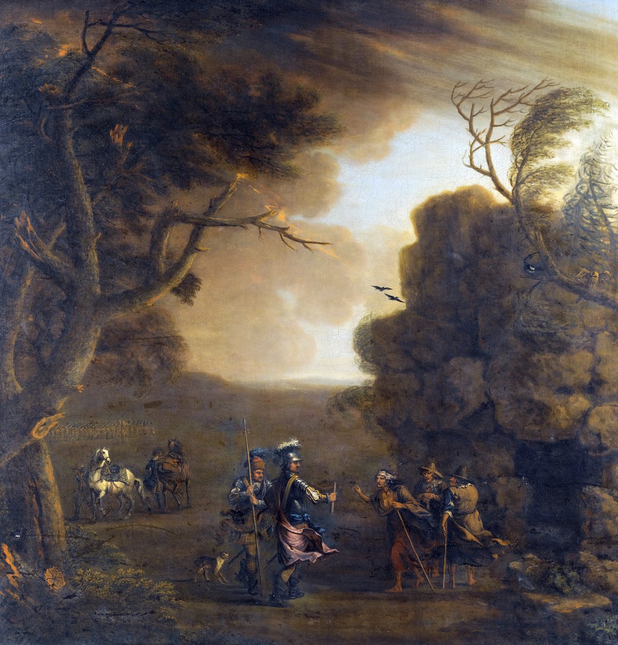 Macbeth ve Banquo Üç Cadılarla Tanışıyor - Wootton, John (1686-1765) by John Wootton