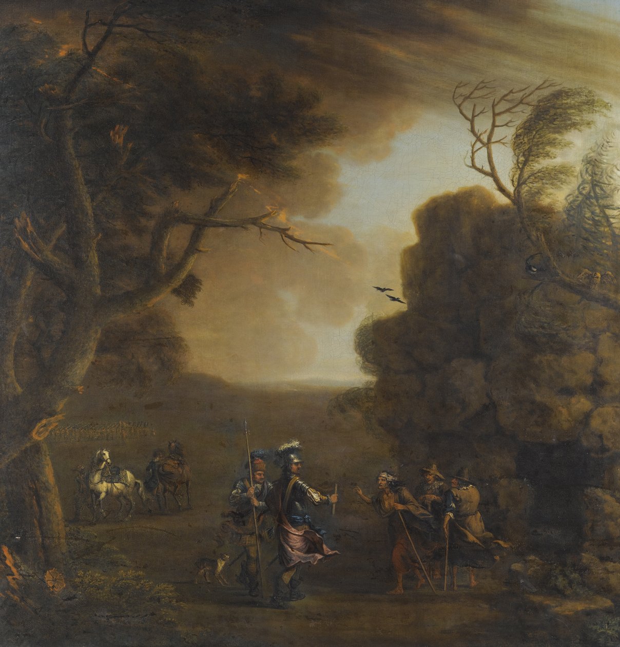 Macbeth ve Banquo, Üç Cadılarla Tanışıyor, 1759 by John Wootton