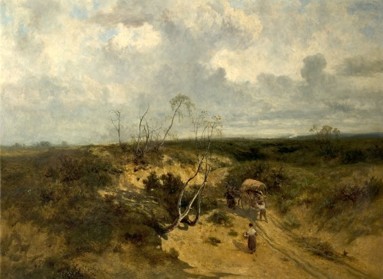Yolun Kumlu Bir Parçası, 1874 by John Wright Oakes