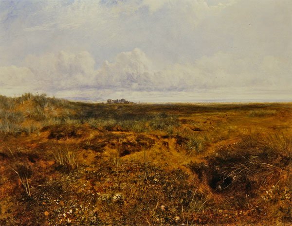 Tavşan Warren, 1858 dolayları (tuval üzerine yağlı boya) by John Wright Oakes