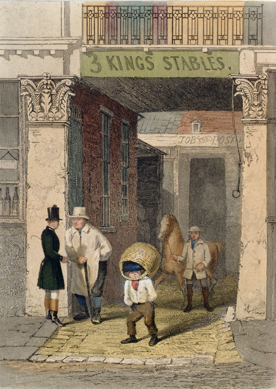 Clarendon House kalıntıları, Three Kings Livery Ahırları, Piccadilly, 