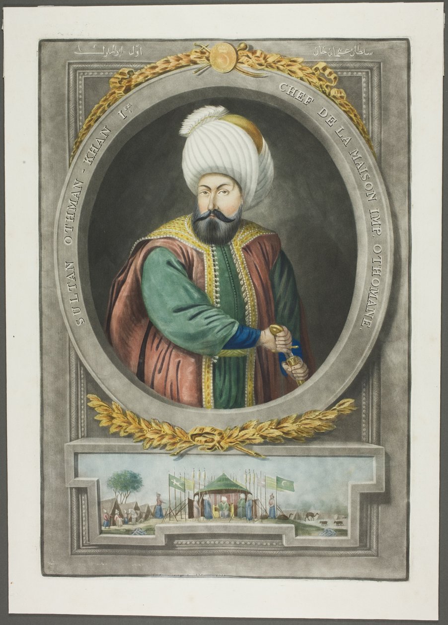 Othman Kahn I, Türkiye İmparatorlarının Portrelerinden by John Young