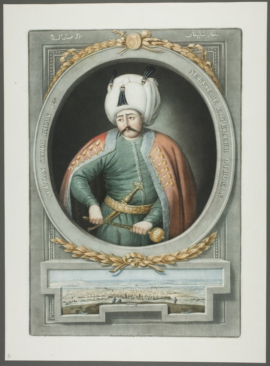 Türkiye İmparatorlarının Portrelerinden I. Selim Kahn by John Young