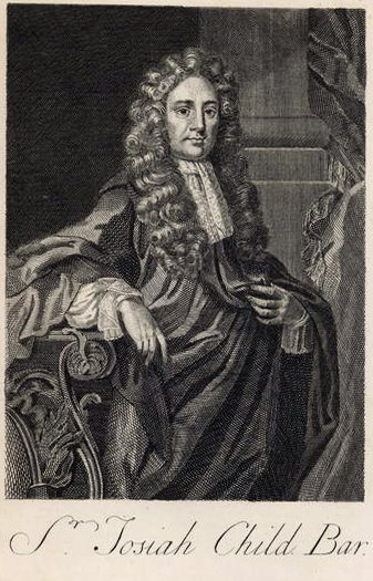 Michiel van der Gucht (1660-1725) tarafından oyulmuş Sir Joseph Child