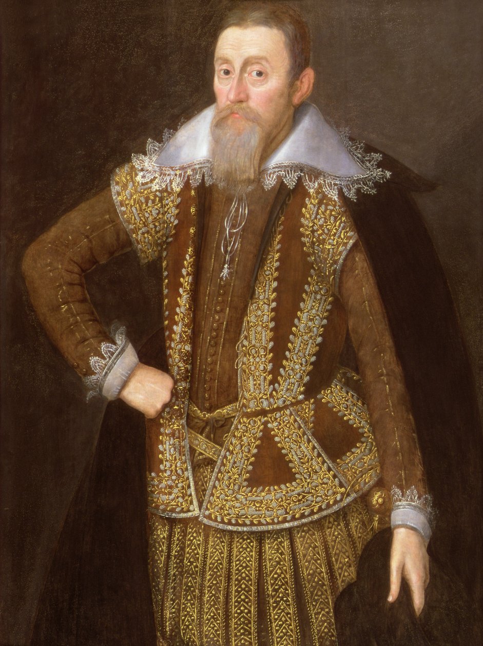 William Parker, 4. Baron Monteagle ve 11. Baron Morley (1575-1622) by John de Critz