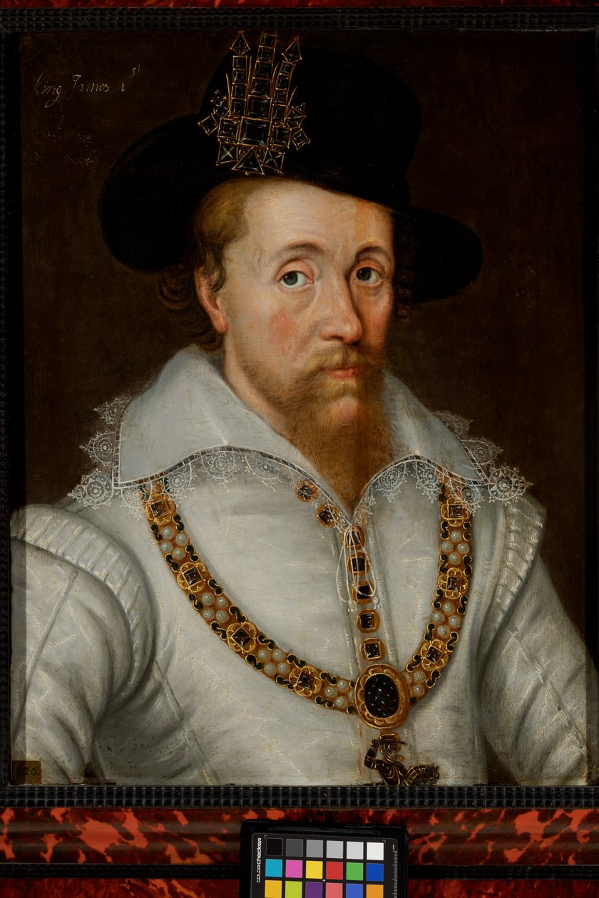 James I ve VI (1556-1625) by John de the Elder (studio of) Critz