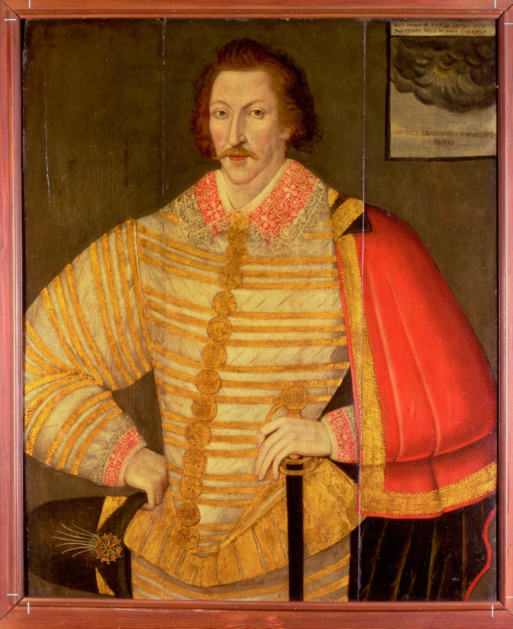 İngiliz Denizci Thomas Cavendish Olduğu Düşünülen Bir Beyefendinin Portresi by John the Younger Bettes