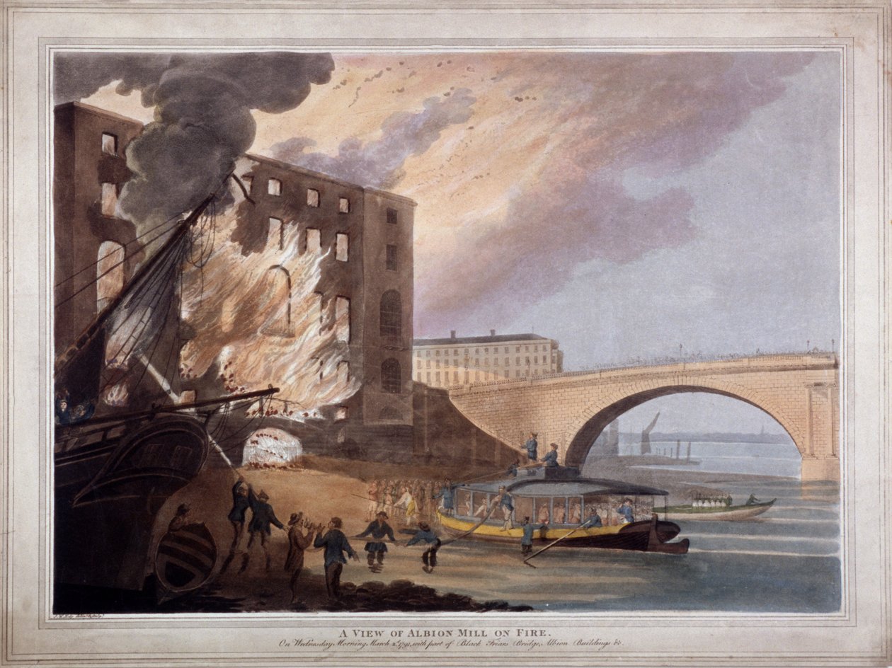 Albion Place, Southwark, Londra, 1791 by John william Edy
