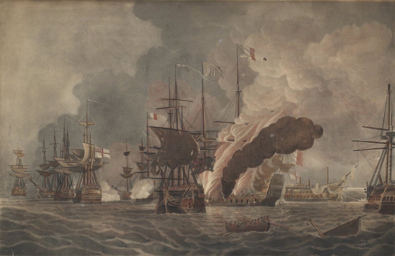Nil Savaşı, c. 1800 by John william Edy