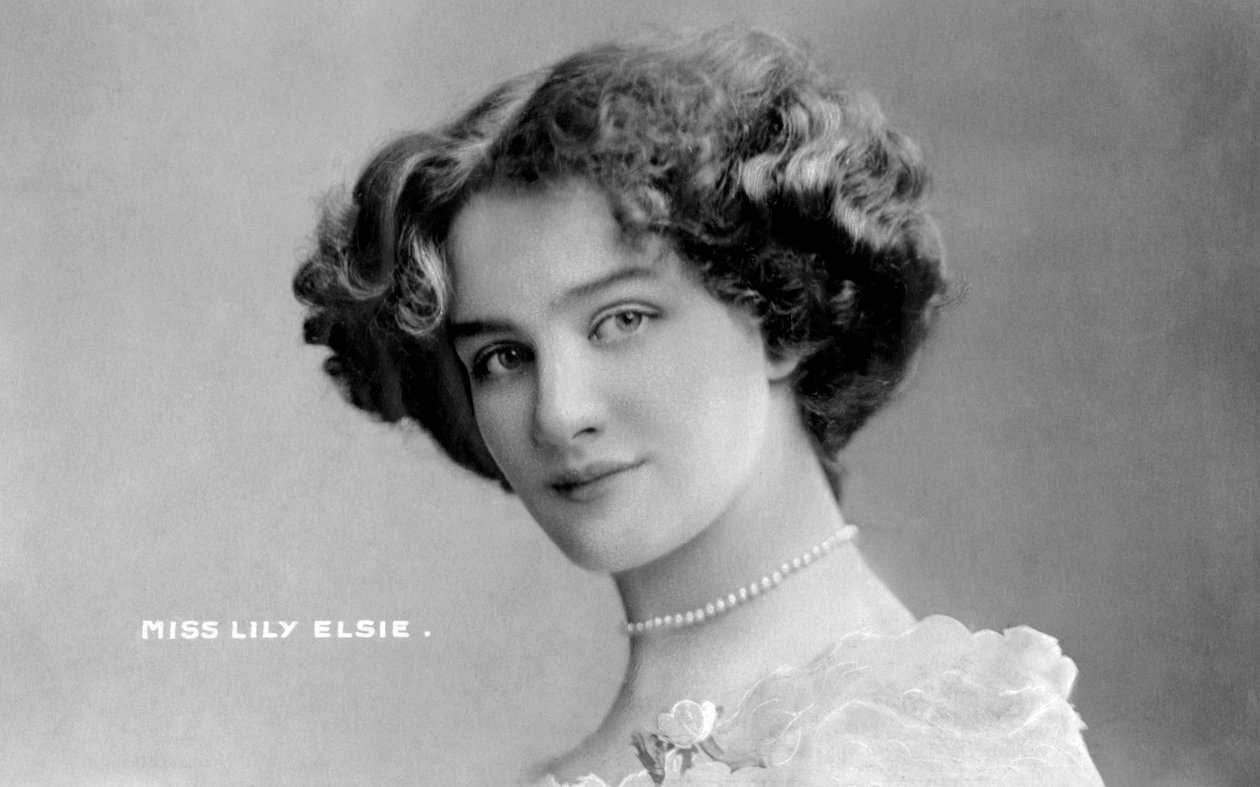 Lily Elsie 1886-1962, İngiliz aktris, 20. yüzyılın başlarında. by Johnston and Hoffman