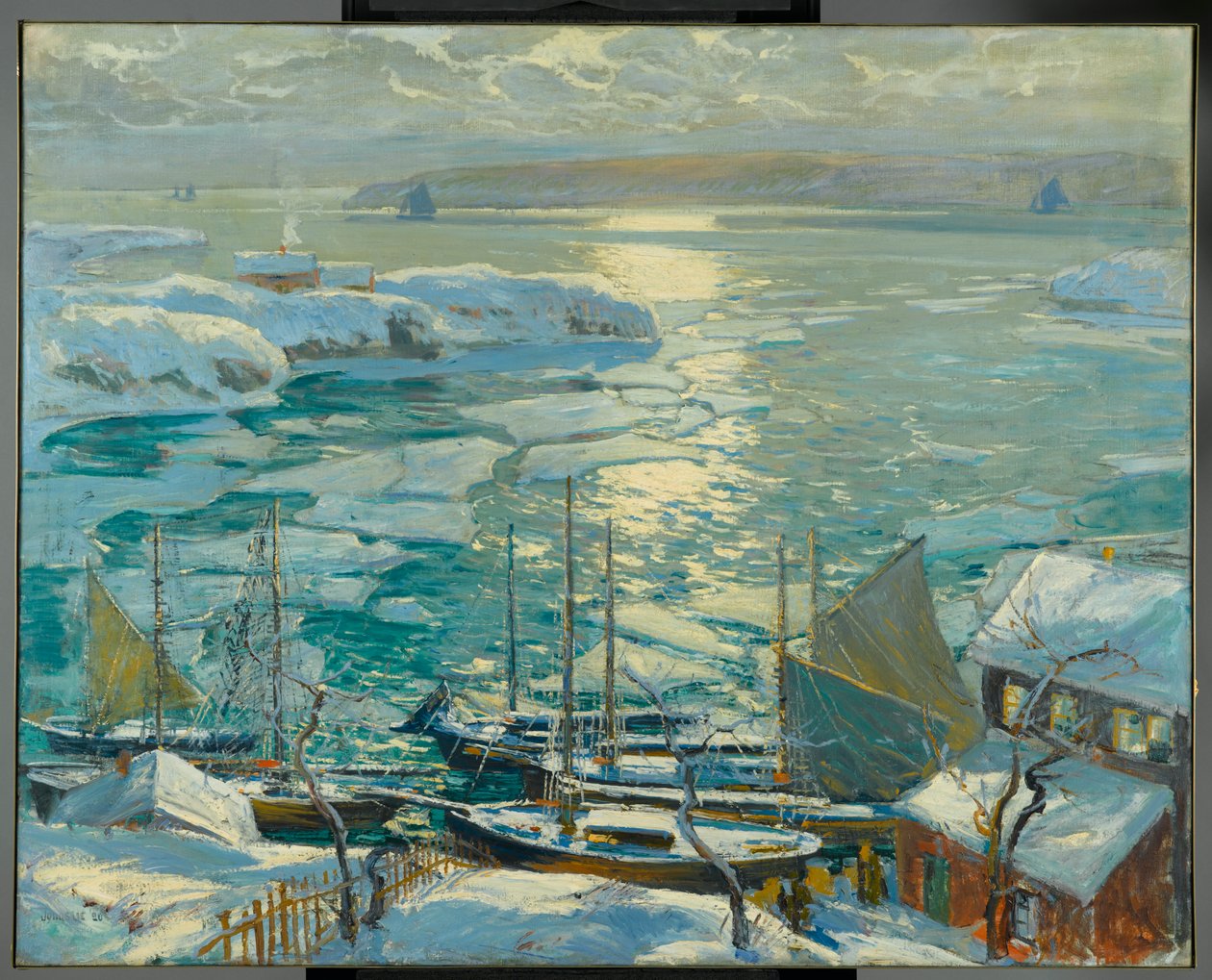Eski Gemiler Yeniden Evlerine Çekiliyor, 1920 by Jonas Lie
