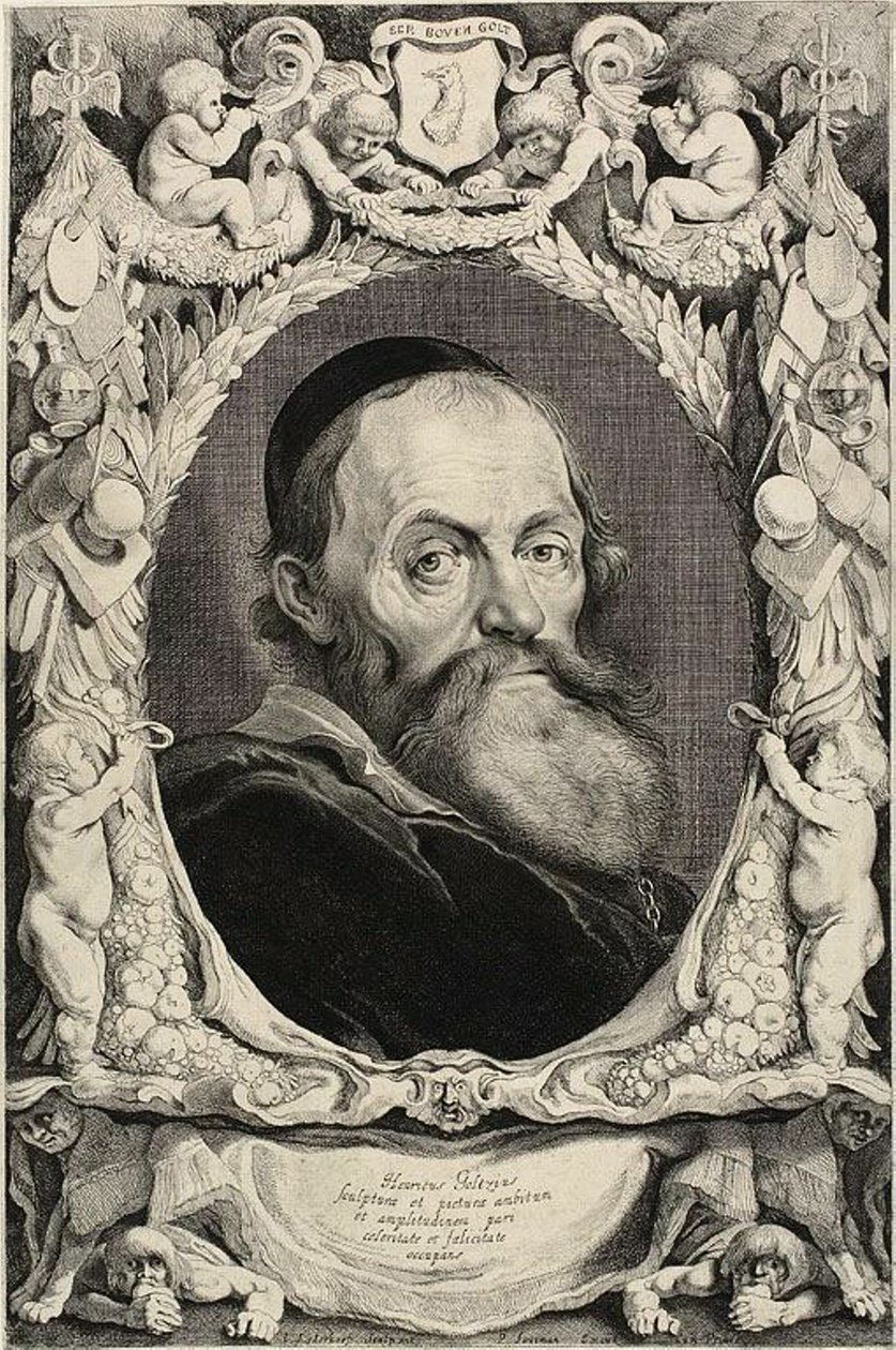 Hendrik Goltzius'un Portresi by Jonas Suyderhoef