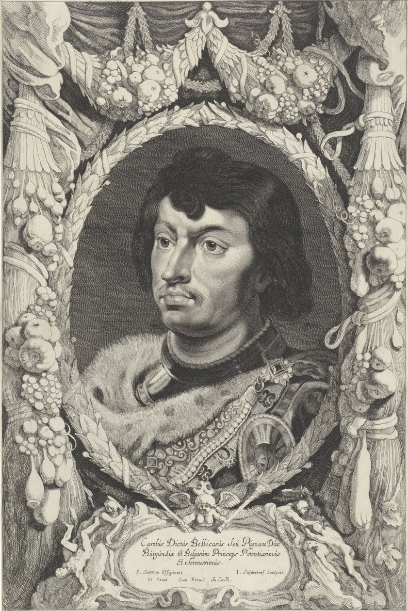 Charles the Bold, Burgundy Dükü portresi Duces Burgundiae (dizi adı) by Jonas Suyderhoef
