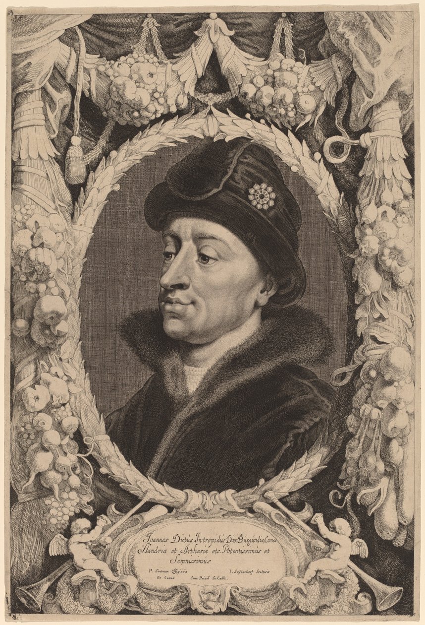 Korkusuz John, Burgonya Dükü by Jonas Suyderhoff after Pieter Claesz Soutman