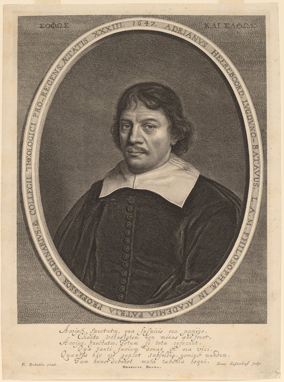 Adriaen Heerebord by Jonas Suyderhoff after Pieter Dubordieu