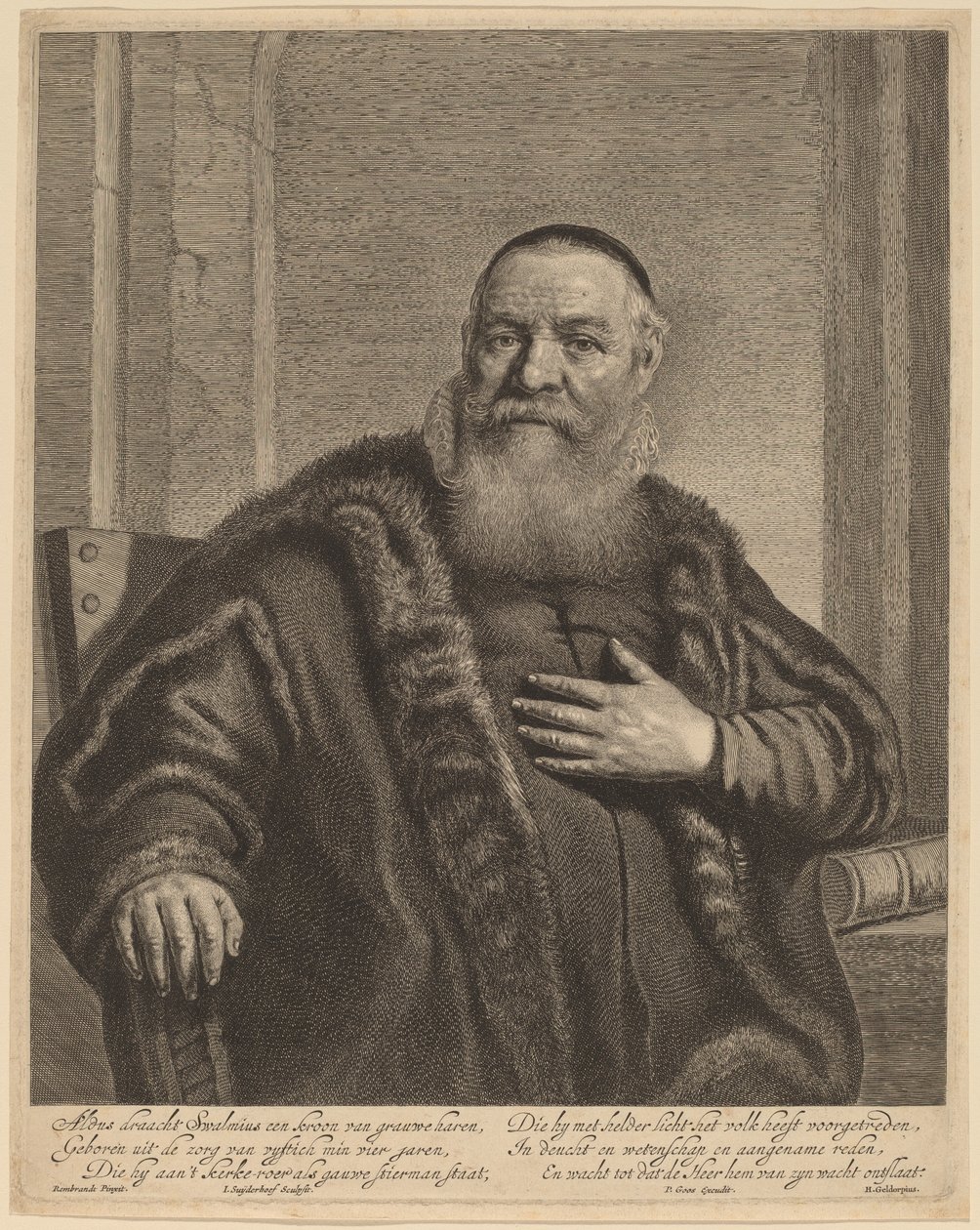 elazer Swalmius by Jonas Suyderhoff after Rembrandt van Rijn