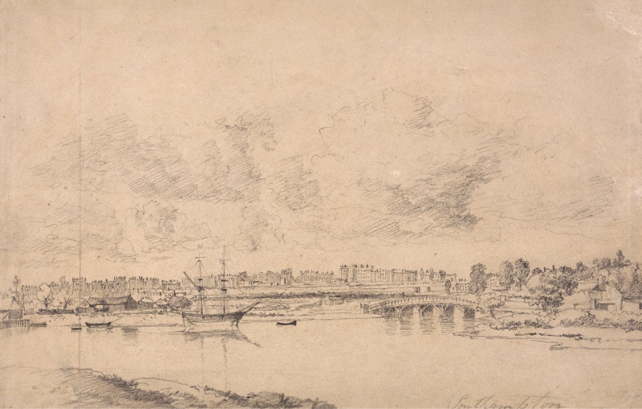 Itchen Nehri'nden Southampton ve Northam by Jonathan Fisher