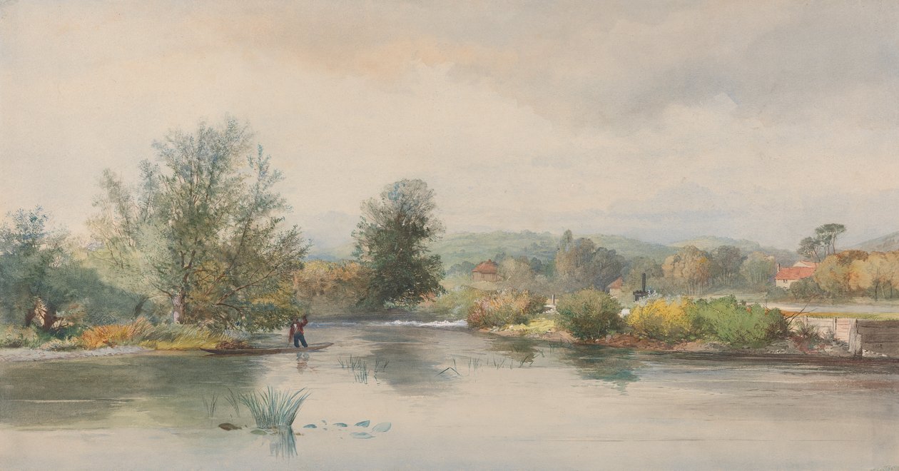Bir nehir üzerinde punt by Jonathan Needham