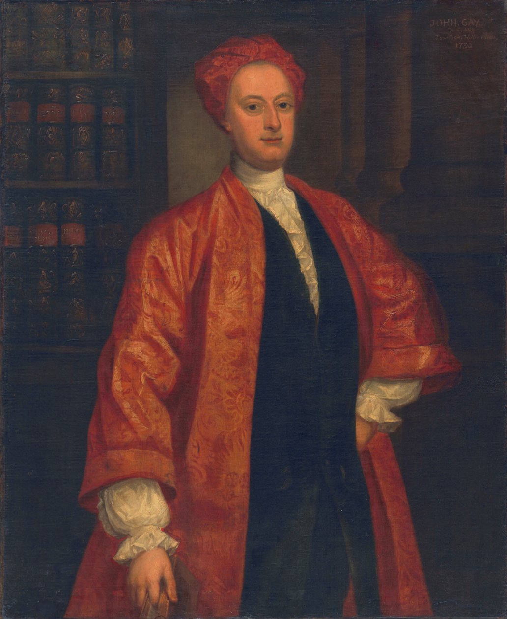 John Gay adında bilinmeyen bir adam by Jonathan Richardson