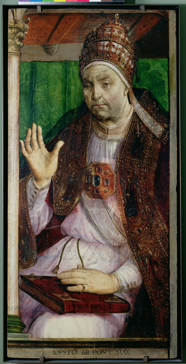 Sixtus IV (1414-84) portresi c.1475 by Joos van Gent