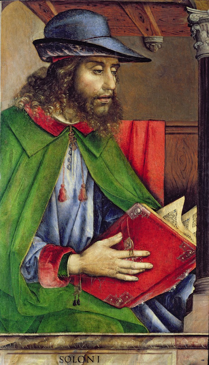 Portrait of Solon (640-558 BC) c.1475  by Joos van Gent