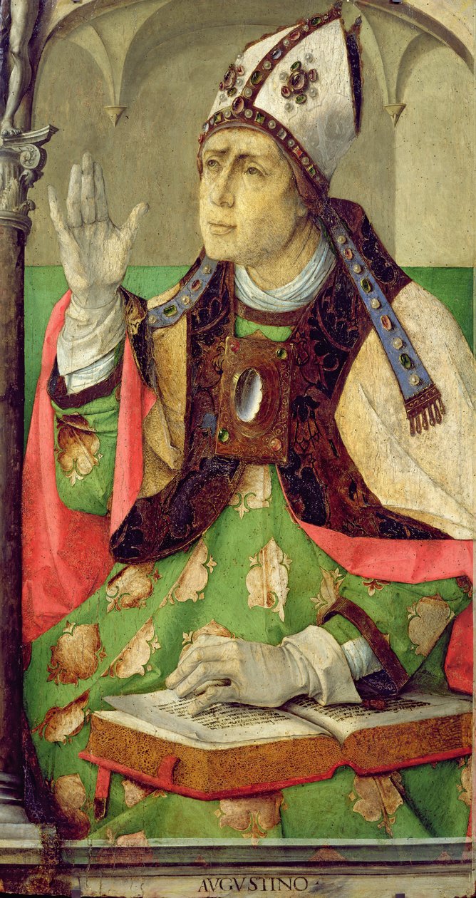 Portrait of St. Augustine, c.1475  by Joos van Gent