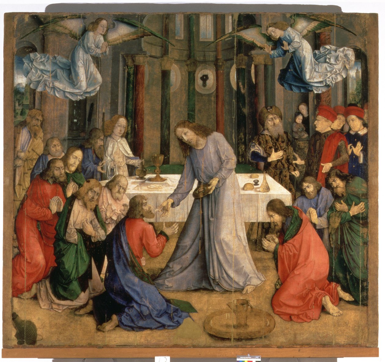 Son Akşam Yemeği veya Havarilerin Cemaati, 1474 by Joos van Gent