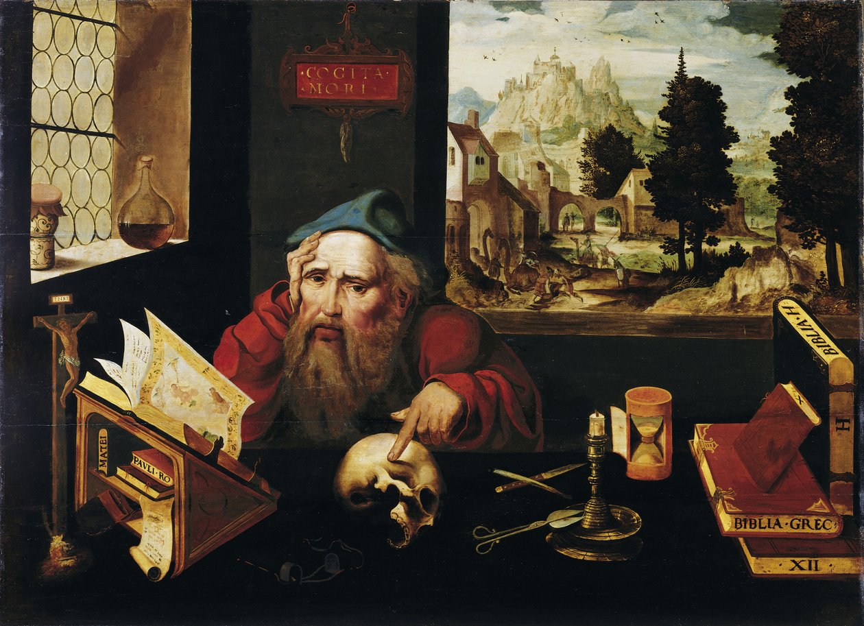 Hücresindeki Aziz Jerome, 1520