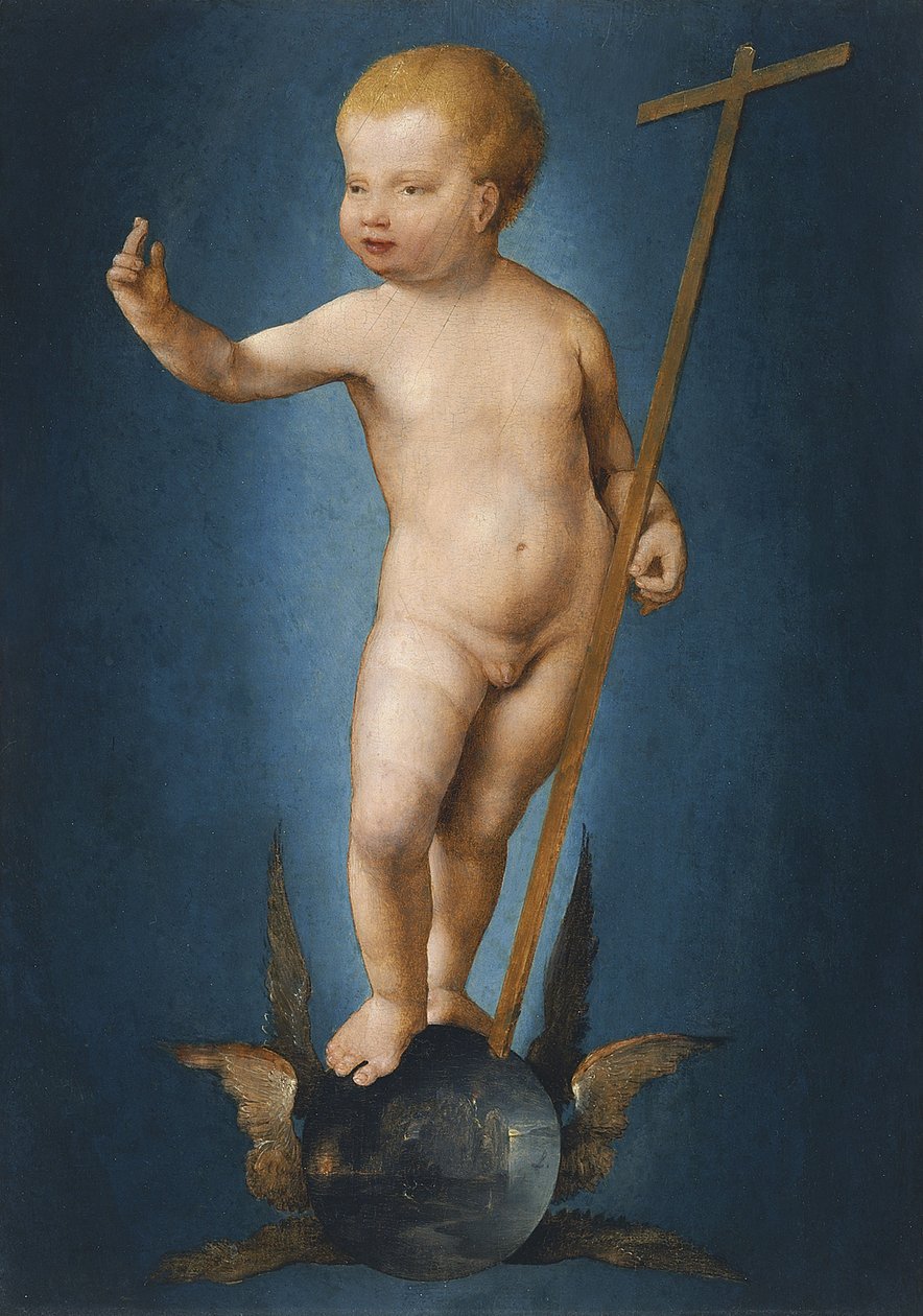 Dünyanın Küresindeki Bebek İsa, 1530 civarı by Joos van Cleve