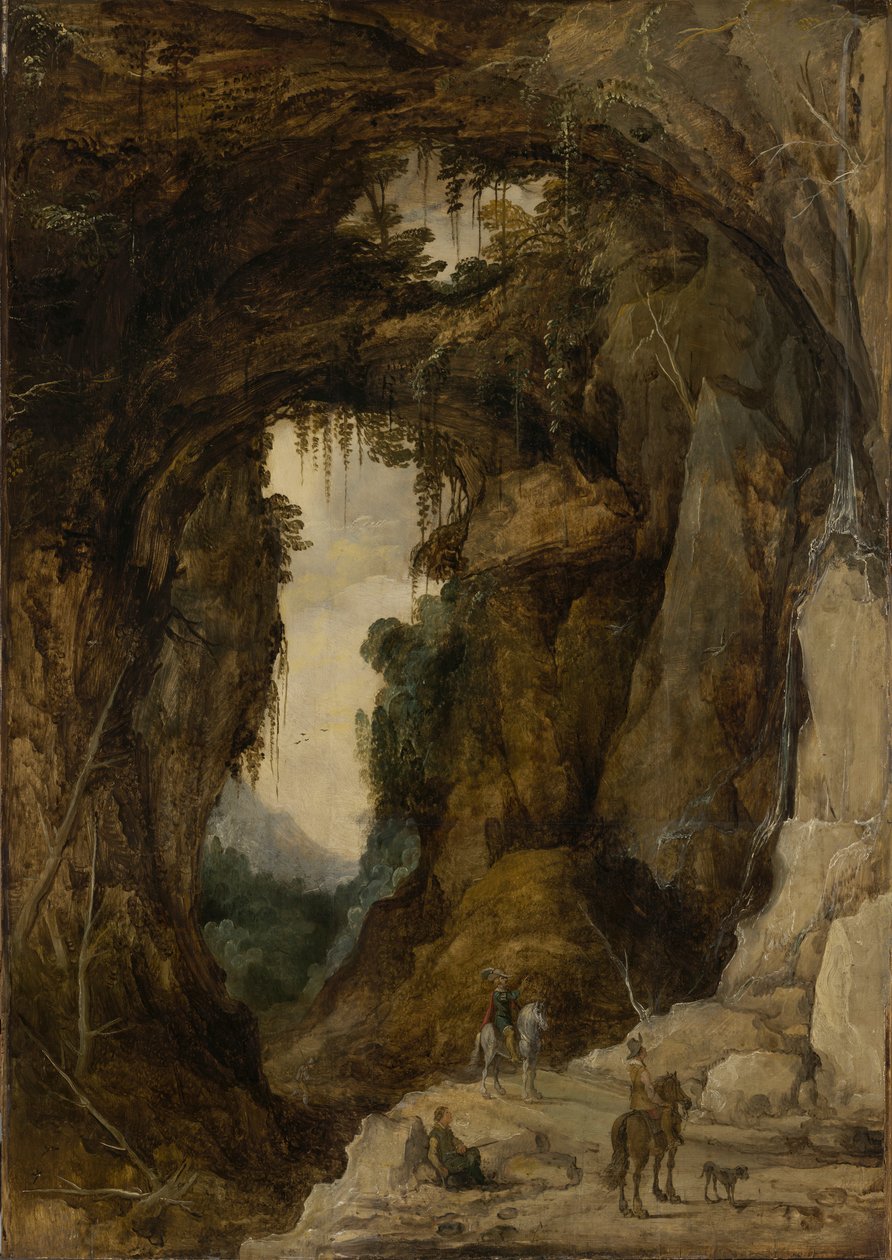 Grotto ve Rider ile Manzara by Joos de Momper the younger
