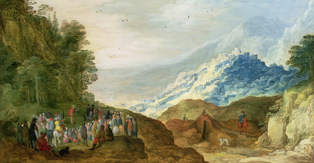 Dağdaki Vaaz (muhtemelen Hans Jordaens tarafından rakamlar) by Joos or Josse de Momper