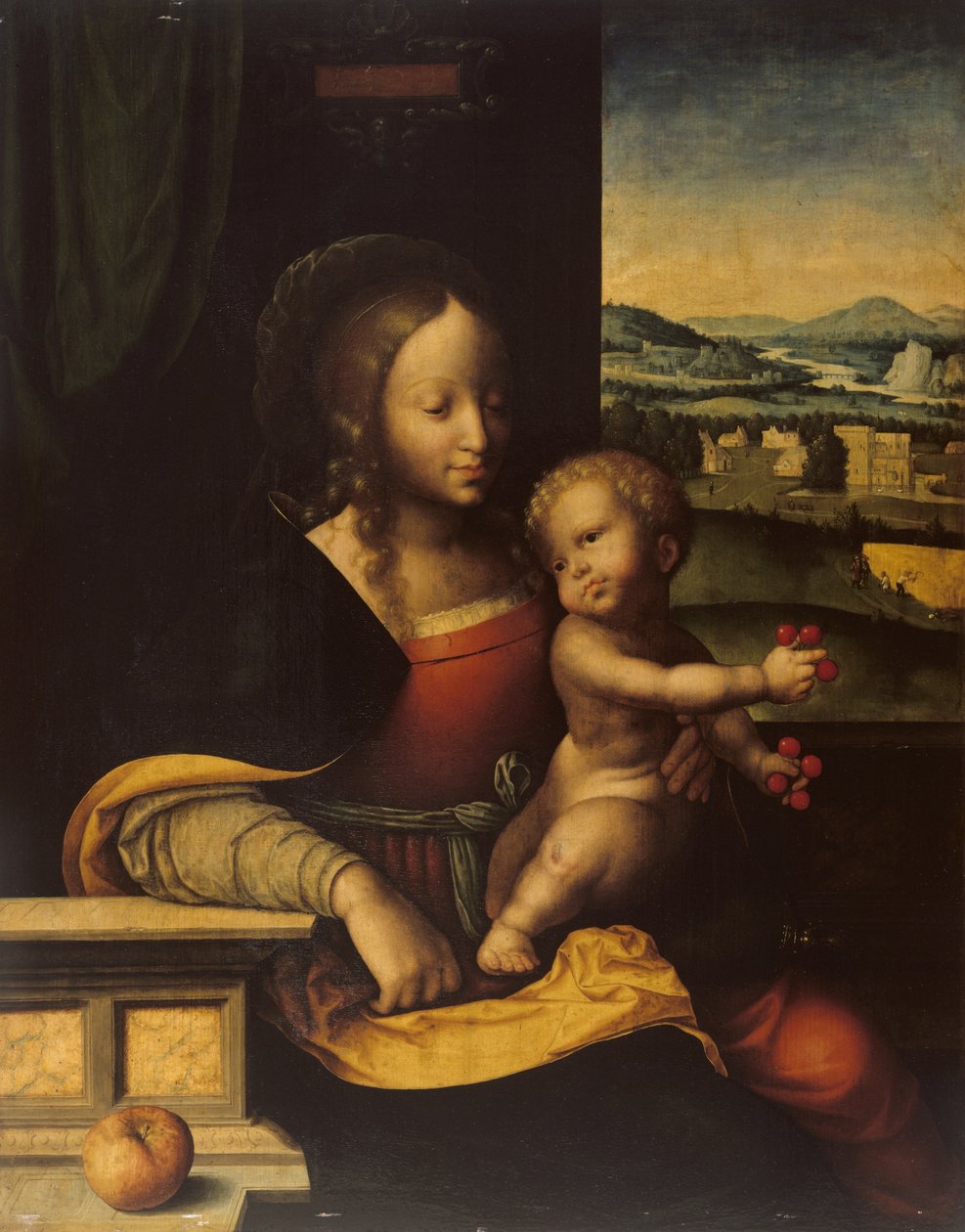 Bakire ve Çocuk by Joos van (and workshop) Cleve
