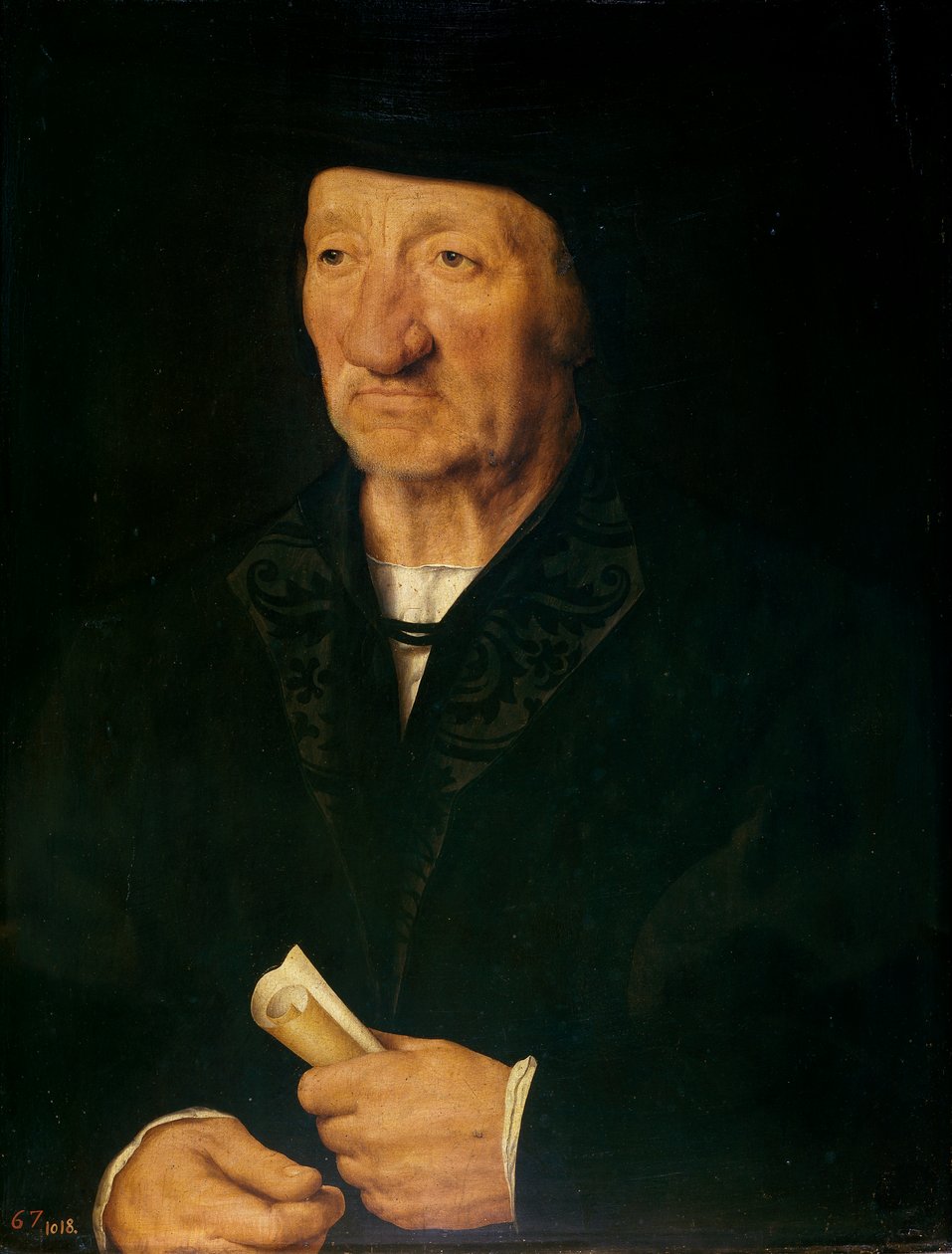 Yaşlı Bir Adamın Portresi, 1525-7 by Joos van Cleve