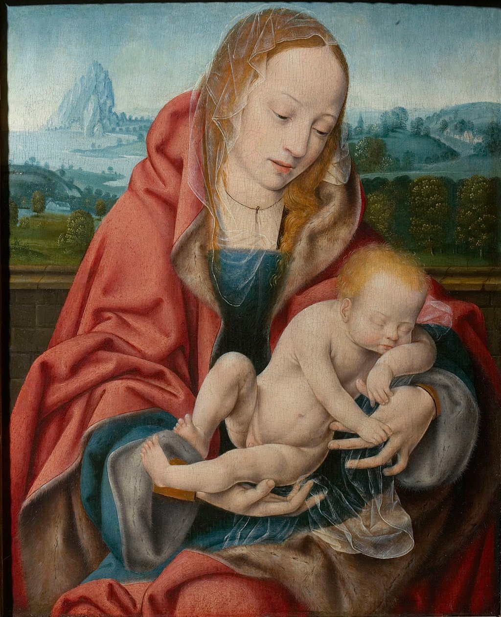 Uyuyan Çocuklu Bakire, yaklaşık 1510-1520. by Joos van Cleve