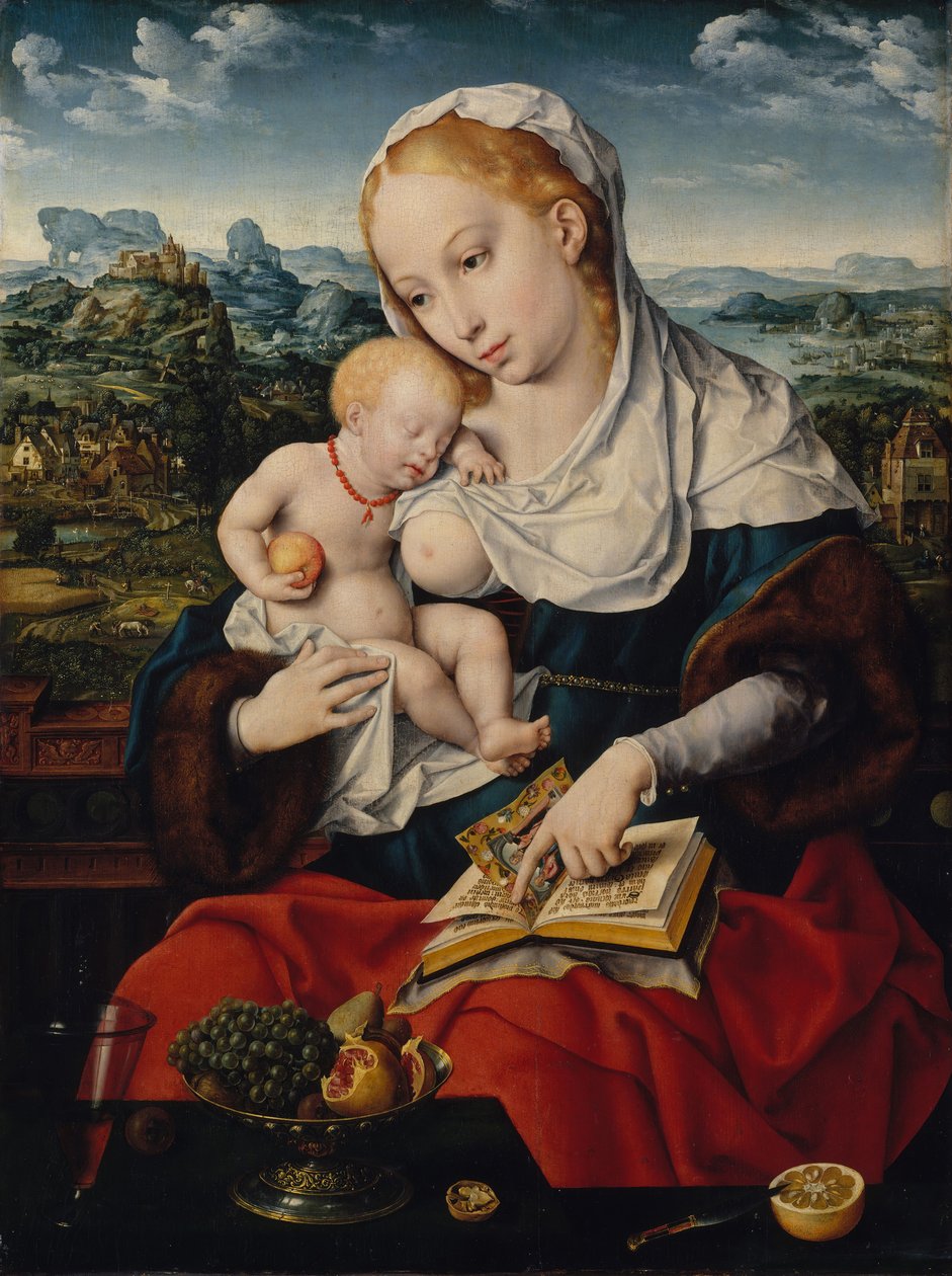 Bakire ve Çocuk, ca. 1525. by Joos van Cleve