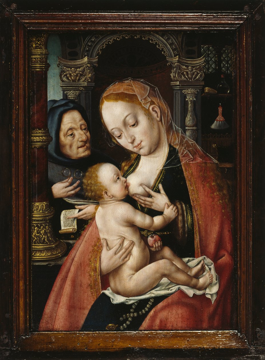 Kutsal Aile, 1523-1530. by Joos van Cleve Circle of .