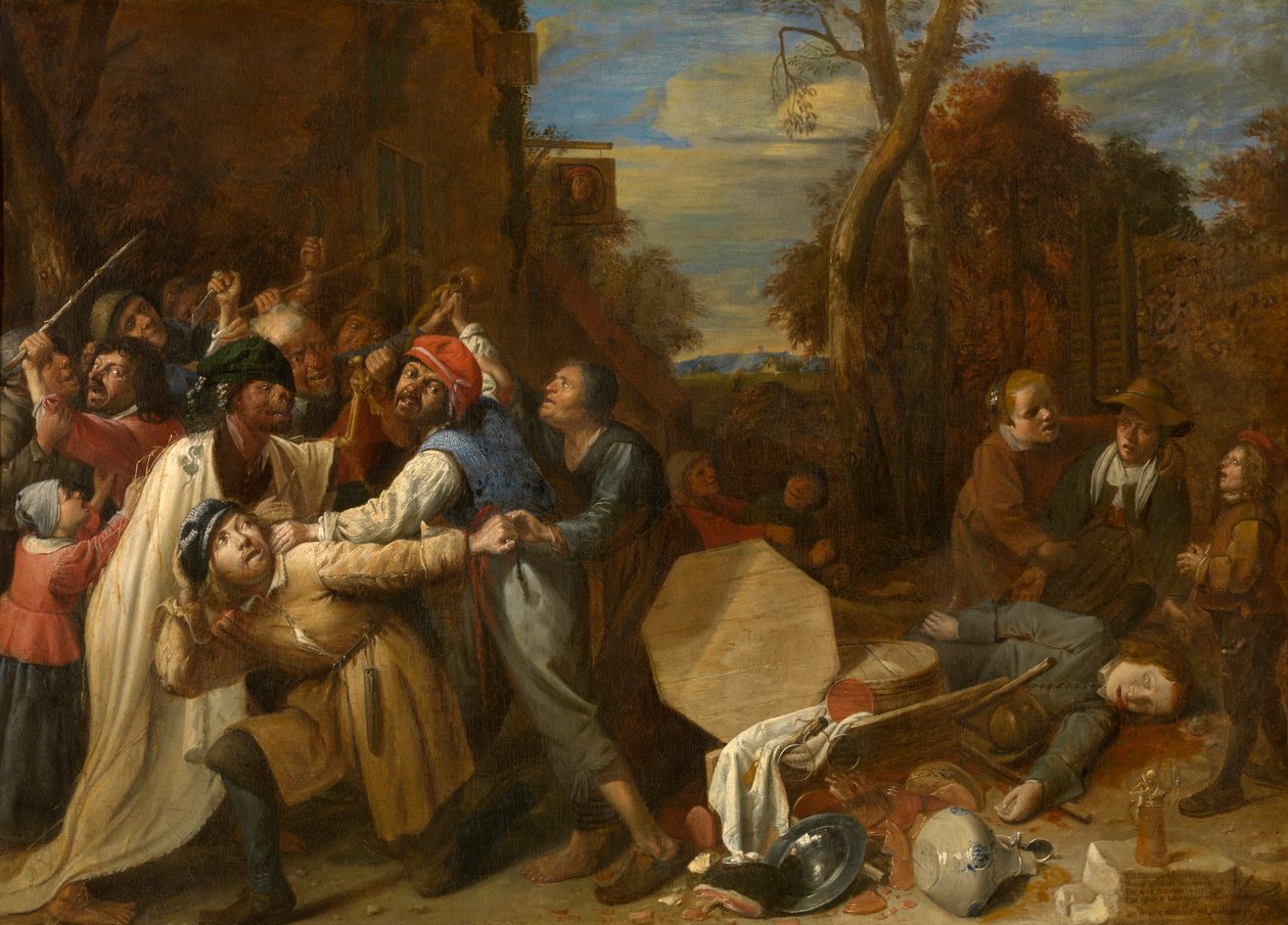 Ölüm şiddetli ve hızlı (tuval üzerine yağlı boya) by Joos van Craesbeeck