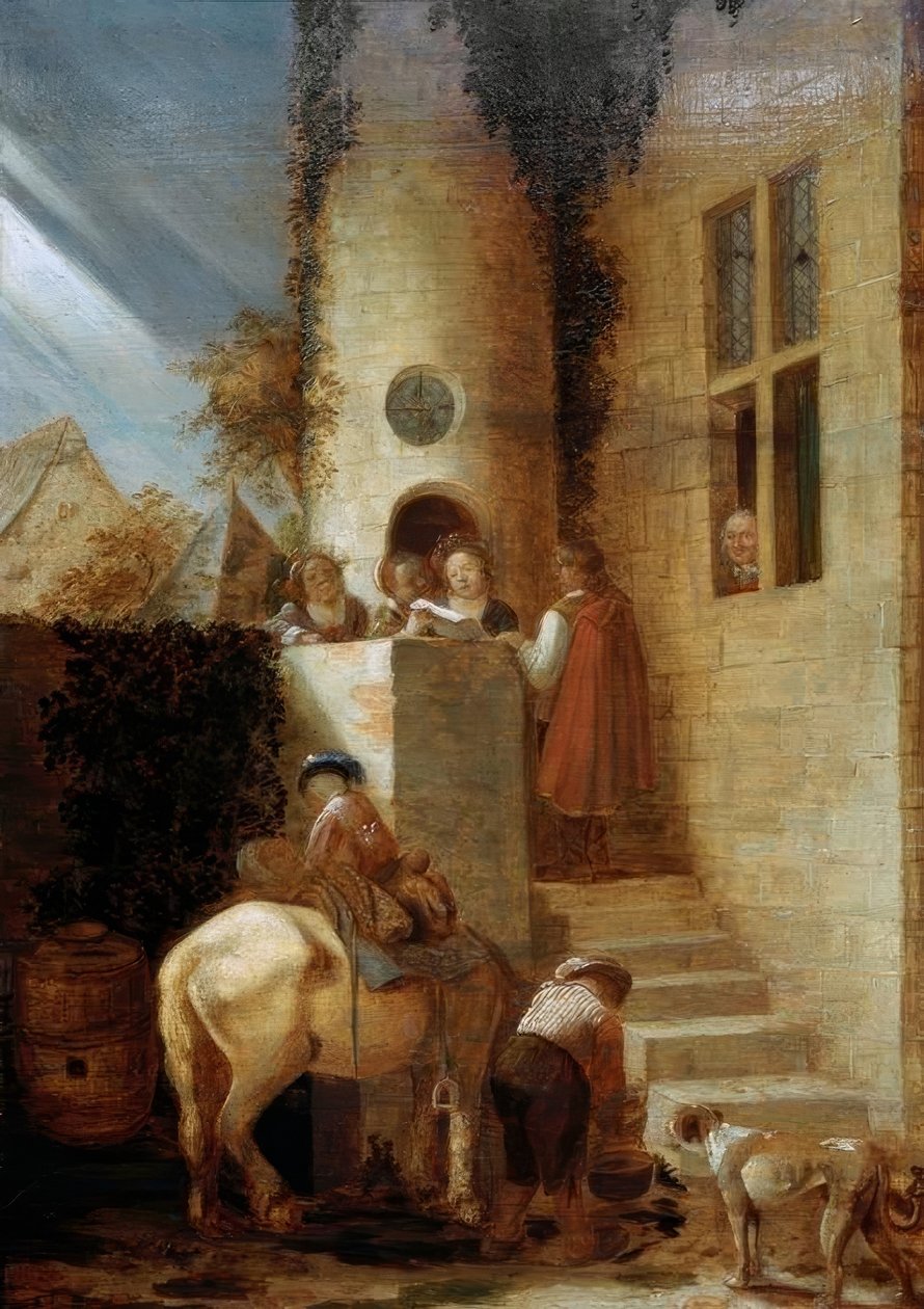 Sürücünün bir belge ile gelişi by Joos van Craesbeeck