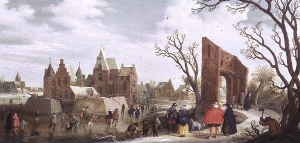 Bir Kış Manzarasında Patenciler by Joost Cornelisz. Droochsloot