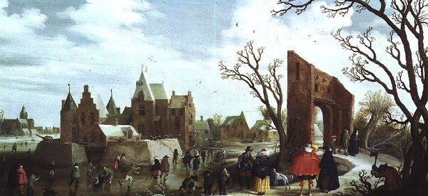 Kış, 1624 (panel) (81006 çifti) by Joost Cornelisz. Droochsloot