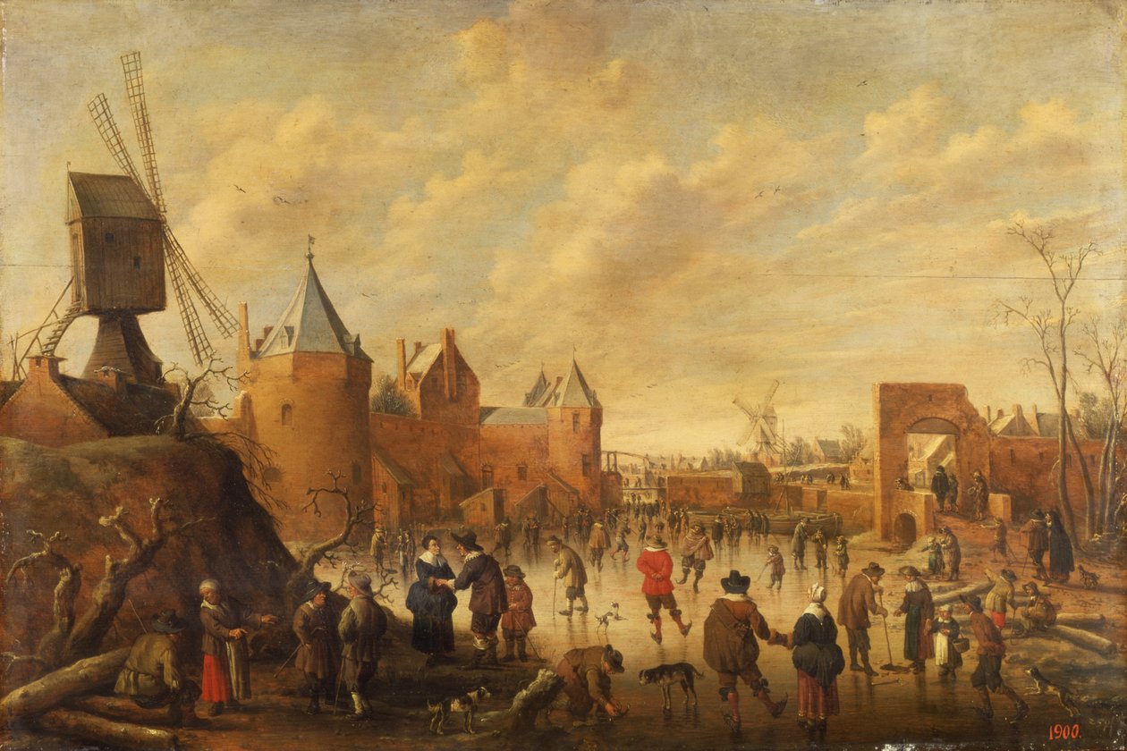 Bir Hollanda Kasabasında Kış by Joost Cornelisz. Droochsloot