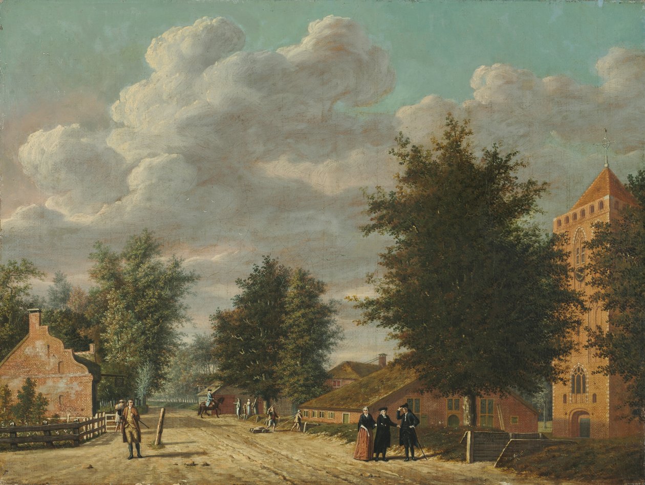 Eemnes Köyü'nün görünümü by Jordanus Hoorn